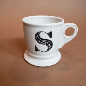 Anthropologie Bird Logo S Monogram Mug